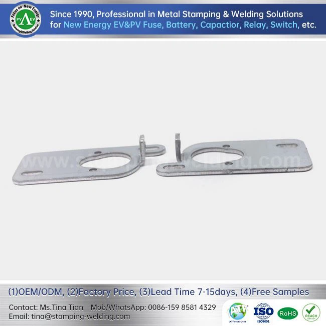 Peças de estampagem de chapa metálica galvanizada de aço carbono