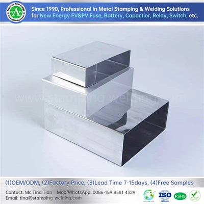 Caixa de bateria automotiva de alumínio