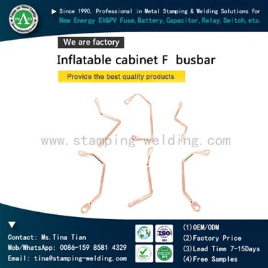 Barramento de cobre de dobra de forma complexa 3D para switchgear