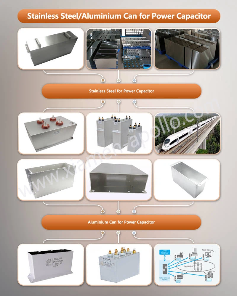 Stainless SteelAluminium Can for Power Capacitor Stainless SteelAluminium Can for Power Capacitor