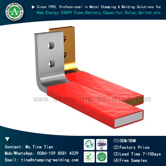 Insulated Flexible Copper Busbar with Heat Shrink  Tubing Supplier