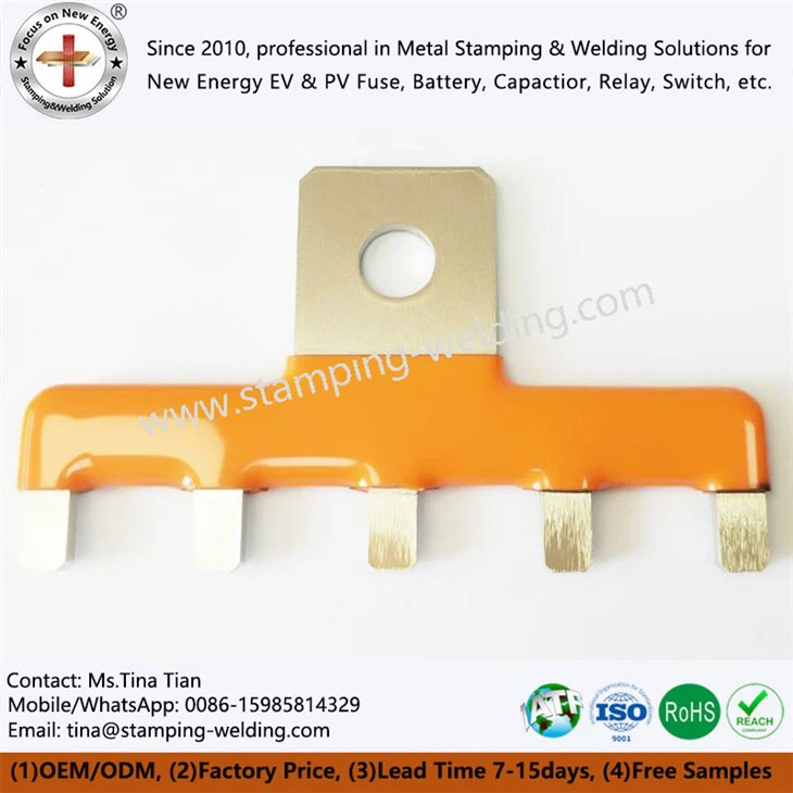 Customize PVC dipped laminated flexible copper insulated bus bar