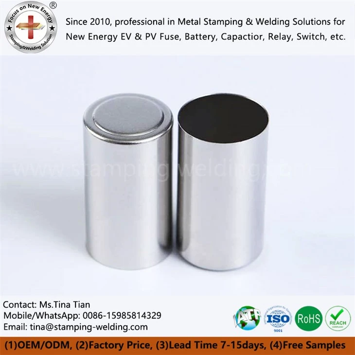 Steel round cell battery casing