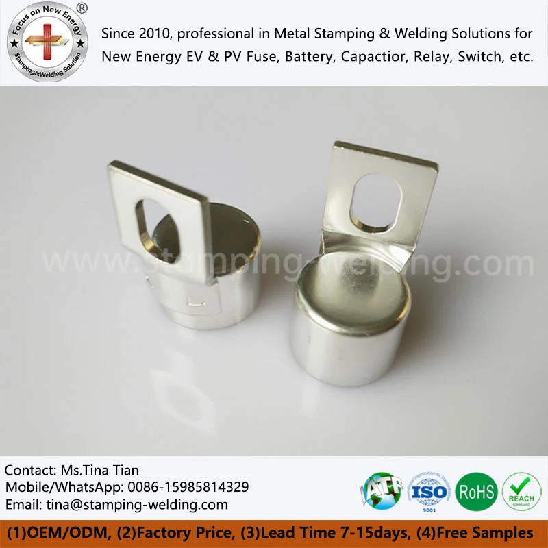 Brightly Tin-Plated Copper End Caps Brightly Tin-Plated Copper End Caps