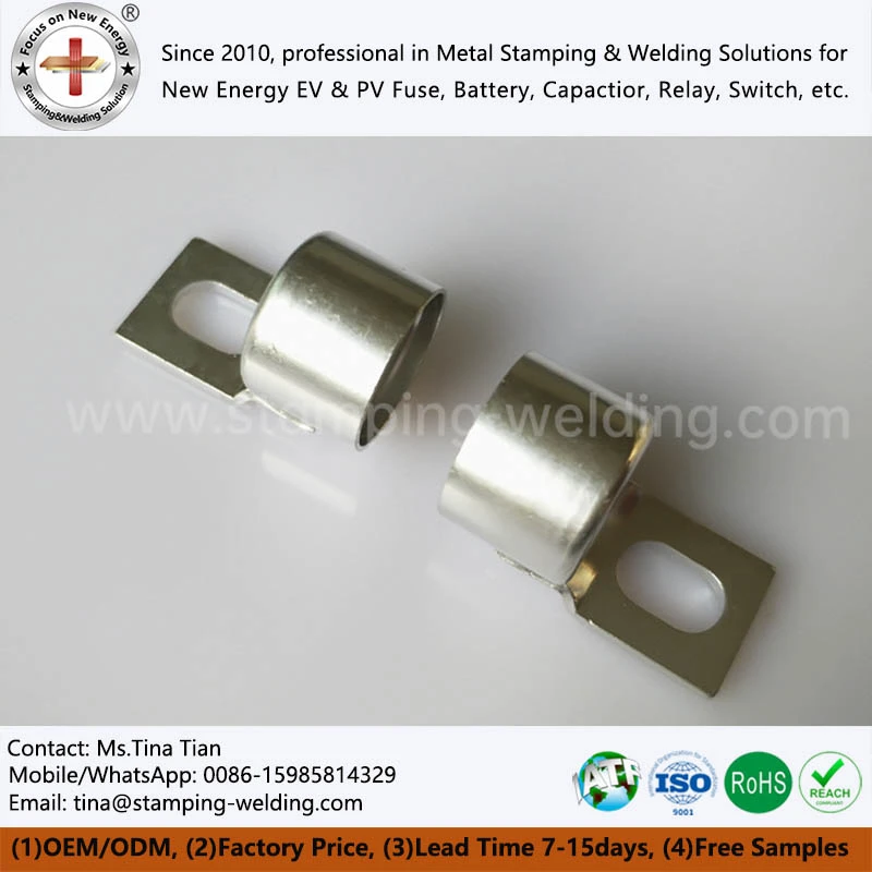 Copper Cap for High Voltage Automotive Fuses Copper Cap for High Voltage Automotive Fuses
