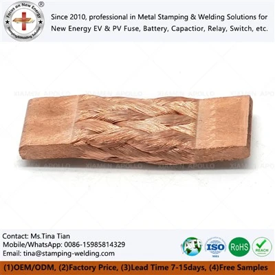 Conectores flexíveis de cobre trançado