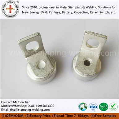 Tampa da extremidade do tubo de cobre e terminal do fusível