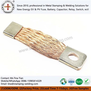 Barra de barramento de cobre encalhado