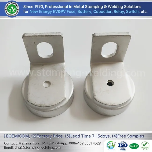 Tin Plated Copper End Caps For EV